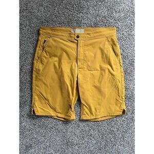 Alaskan Hardgear Shorts Mens 34x9.5" Rust Flat Front Hike Outdoor Nylon Stretch